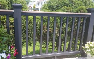 grey deck railing