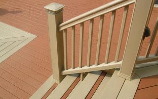beige railing